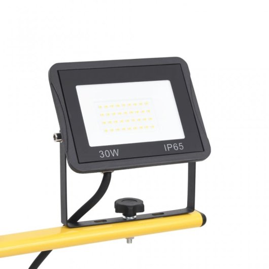vidaXL Foco LED con trípode 2x30 W blanco cálido