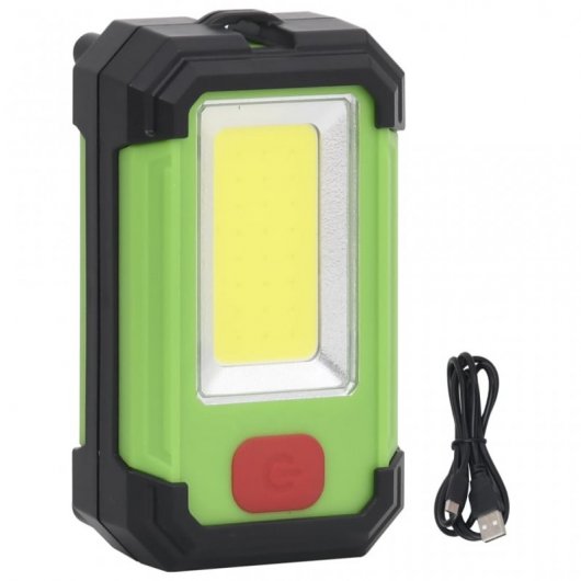 vidaXL Projecteur LED portable à énergie solaire 7 W Blanc froid