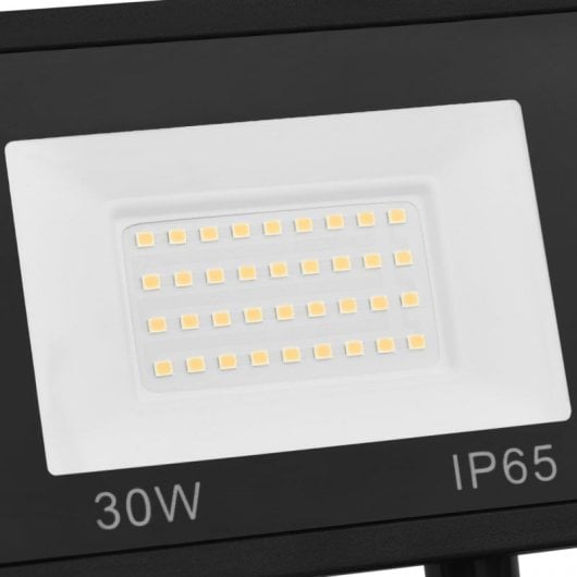 vidaXL Foco LED com sensor 30 W branco quente
