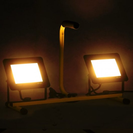 vidaXL Spot LED avec poignée 2x50 W Blanc chaud