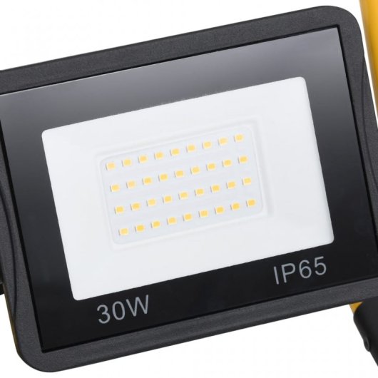 vidaXL Foco LED con asa 30 W blanco cálido