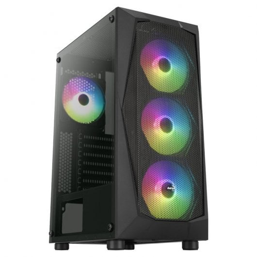 Aerocool Falcon ARGB gehärtetes Glas USB 3.0 Schwarz