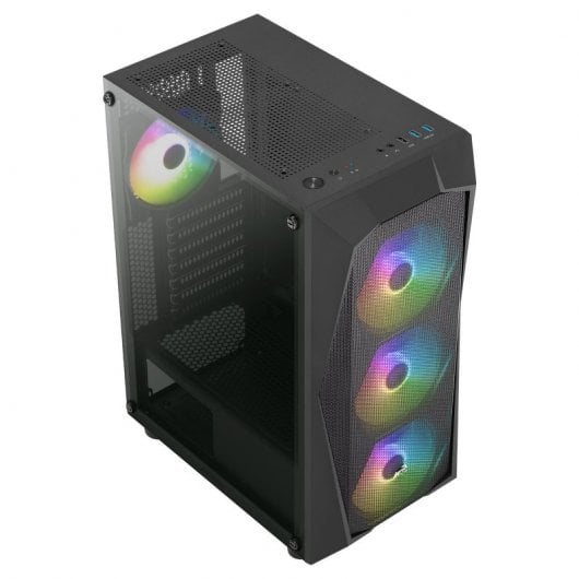 Aerocool Falcon ARGB gehärtetes Glas USB 3.0 Schwarz