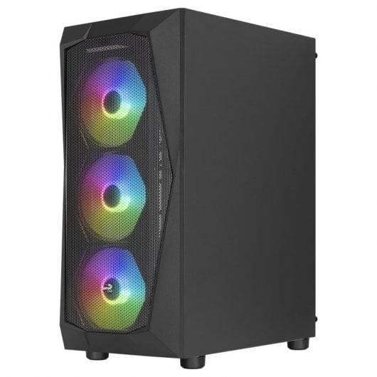 Aerocool Falcon ARGB gehärtetes Glas USB 3.0 Schwarz
