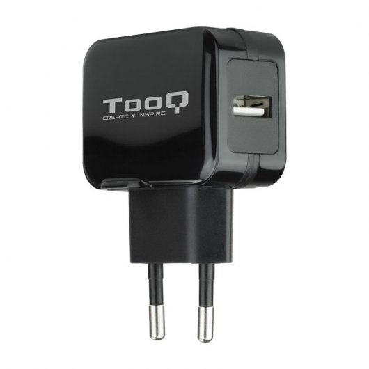 Tooq TQWC-1S01 Cargador USB 5V 2.4A Negro