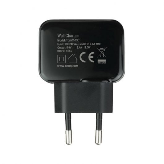 Tooq TQWC-1S01 USB-Ladegerät 5V 2,4A Schwarz