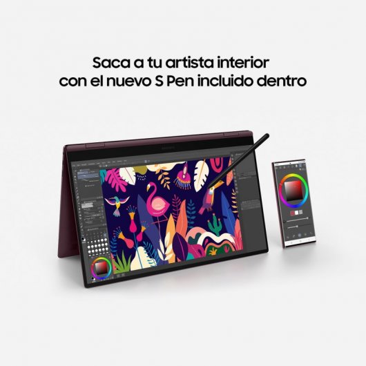 Samsung Galaxy Book2 Pro 360 Intel Evo Core i7-1260P/16GB/512GB SSD/15.6" Táctil