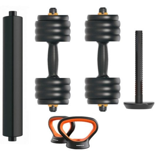 Kit manubri Xiaomi FED V2 + bilanciere + kettlebell 40Kg