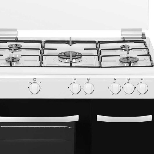 Cocina de Gas Infiniton CC9060ELP 5 Zonas + Horno 60 L Clase A