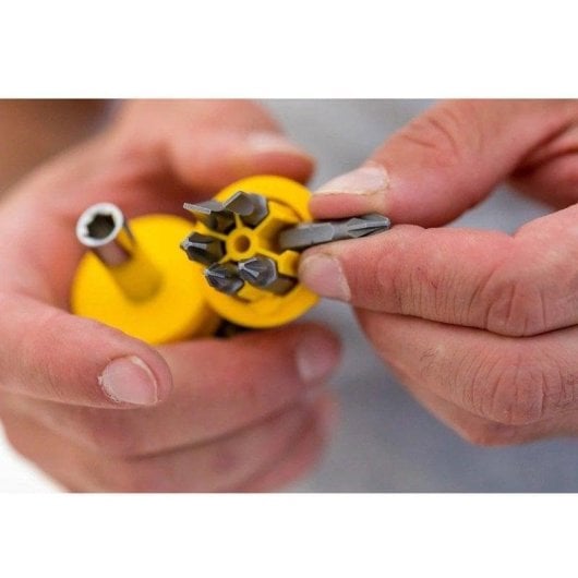 Destornilhador Stanley 0-66-358 Extra Curto Multipontas com Catraio Magnético 6 Bits