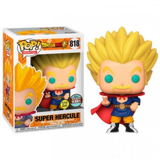 Funko Pop Animation Dragon Ball Super S4 Super Saiyan Hercule Gitd Brillo en la Oscuridad