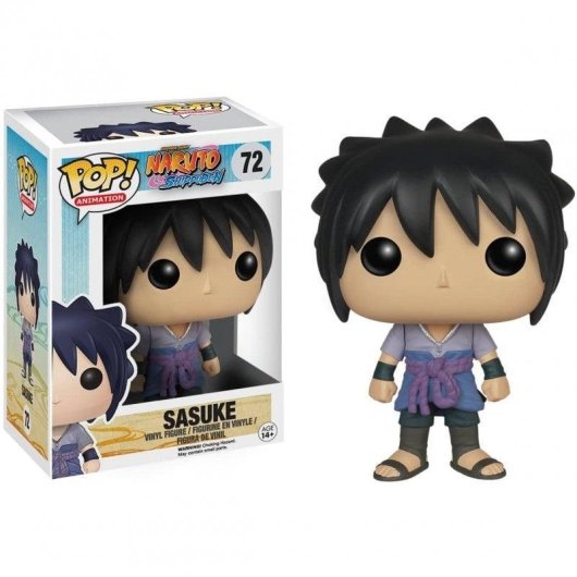 Figura Funko Pop Funko Inc Sasuke Vinil 9cm Naruto Shippuden Caixa Original