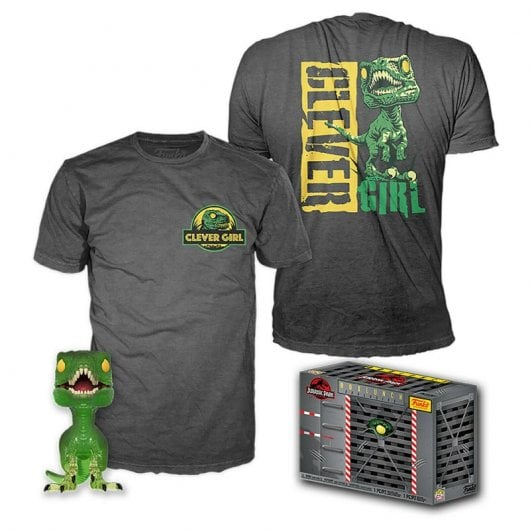 Funko Pop & Tee Jurassic Park Clever Raptor Funko + Camiseta L
