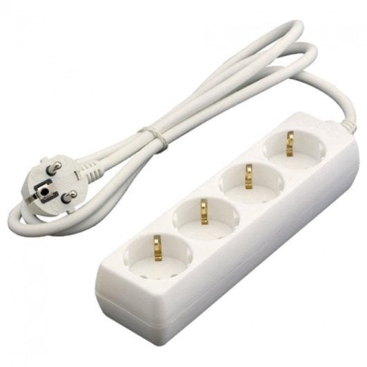 Eurobric Regleta 4 Tomas Schuko 1.5m Blanco