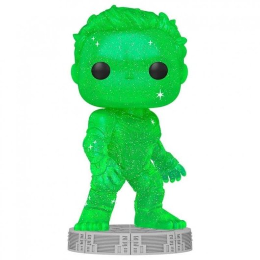 Figura Funko Hulk Art Series Marvel Infinity Saga Gema del Tiempo Vinilo 9 cm