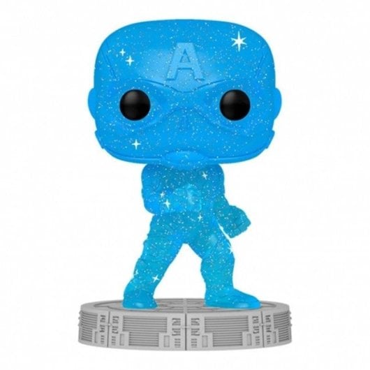 Figura Funko Capitán América Art Series Marvel Infinity Saga Vinilo 9 cm