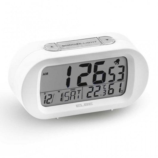Elbe RD-009-B Relógio Despertador Branco