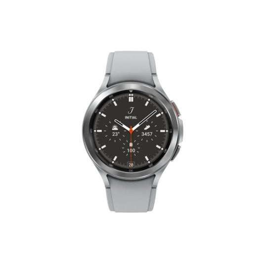 Samsung Galaxy Watch4 Classic Bluetooth GPS NFC 46mm Super AMOLED Argent Gris M Étanche IP68 SpO2 ECG