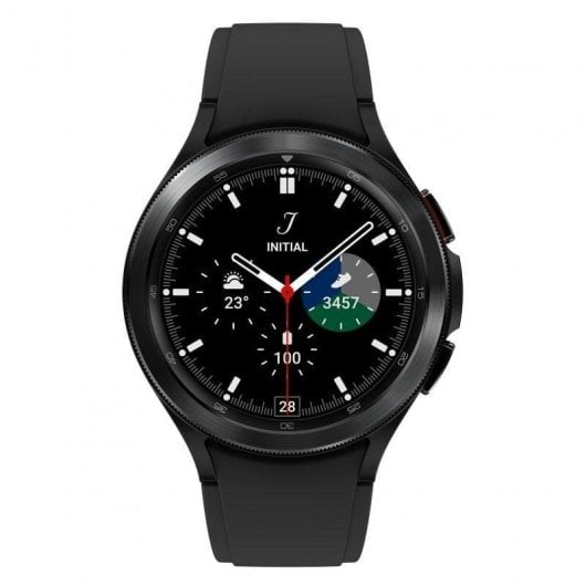 Samsung Galaxy Watch4 Classic Bluetooth GPS NFC 46mm Super AMOLED Noir Étanche IP68 SpO2 ECG