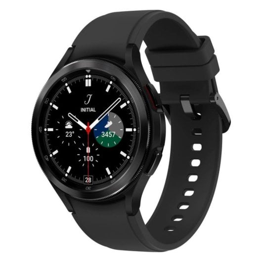 Samsung Galaxy Watch4 Classic Bluetooth GPS NFC 46mm Super AMOLED Noir Étanche IP68 SpO2 ECG