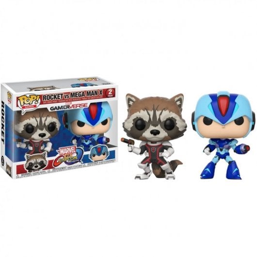 Funko Pop Games Pack Rocket Vs Mega Man X Marvel Vs Capcom Infinite 2