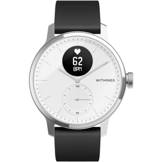 Withings ScanWatch GPS 38mm Hybrid Acciaio Inox Bianco Resistenza 5ATM SpO2 ECG