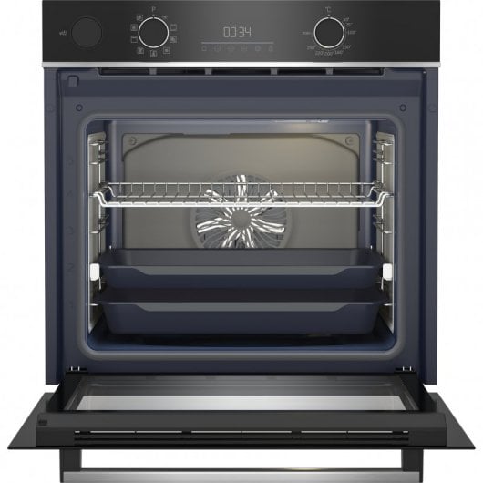 Beko BBIS13300XMSE Multifunktionsofen 72L A+, schwarzes Glas