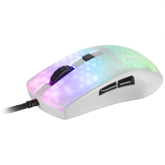 Mars Gaming MMRW Ratón Gaming RGB Chroma 12800 DPI Blanco