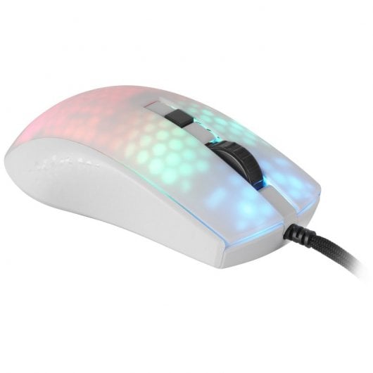 Mars Gaming MMRW Ratón Gaming RGB Chroma 12800 DPI Blanco