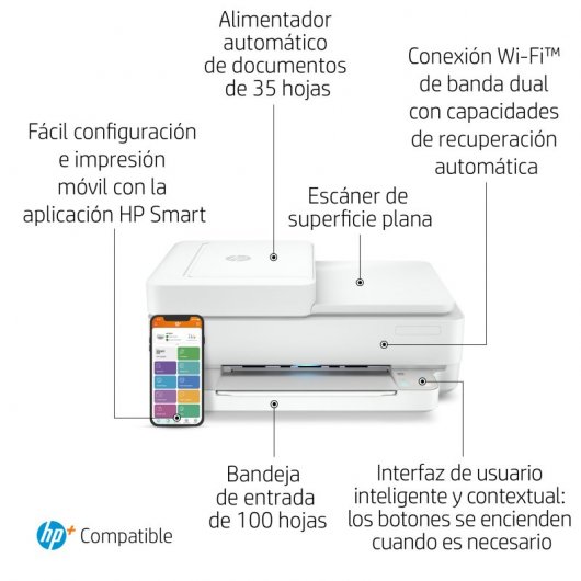 HP Envy 6430e Impresora Multifunci n Color WiFi D plex 3 Meses De 