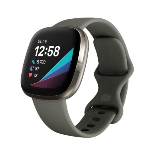 Fitbit Sense Smartwatch Gris Salvia/Acero Inoxidable Plateado