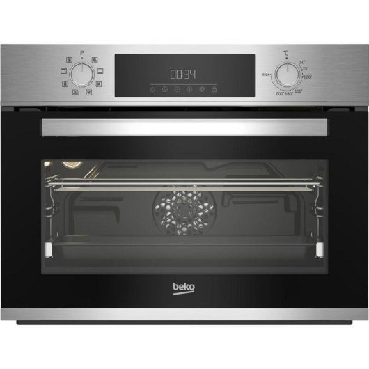 Forno Compacto Encastrável Beko BBCM12300X Hidrolítico 48L 45cm A Grill Inox