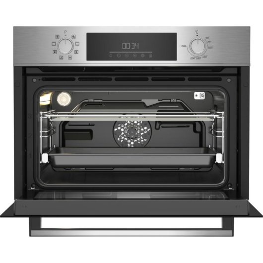 Forno Multifunções Beko BBCM12300X Hidrolítico 48L 45cm Classe A com Grill Inox