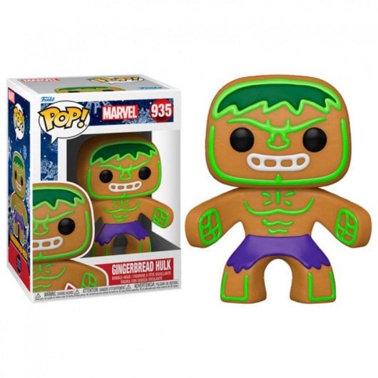 Funko Pop Marvel Biscuit au pain d'épice de Noël Hulk