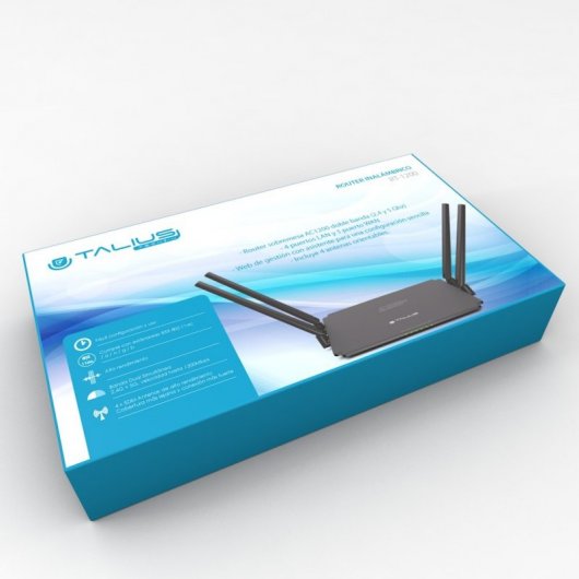 Talius RT-1200 Routeur WiFi sans fil AC 1200 Mbps 4 ports ...