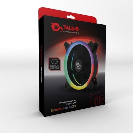 Ventilador suplementario Talius Siroko Spectrum RGB 120mm 1500RPM con iluminación RGB