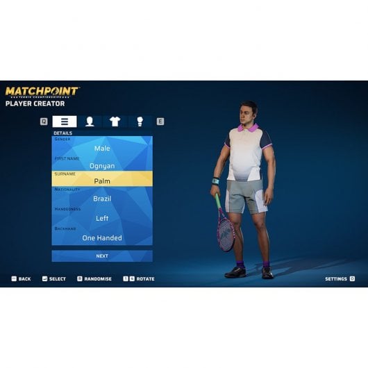 Campionati di tennis Matchpoint PS4