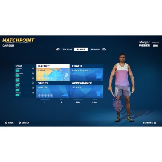 Championnats de tennis Matchpoint PS5