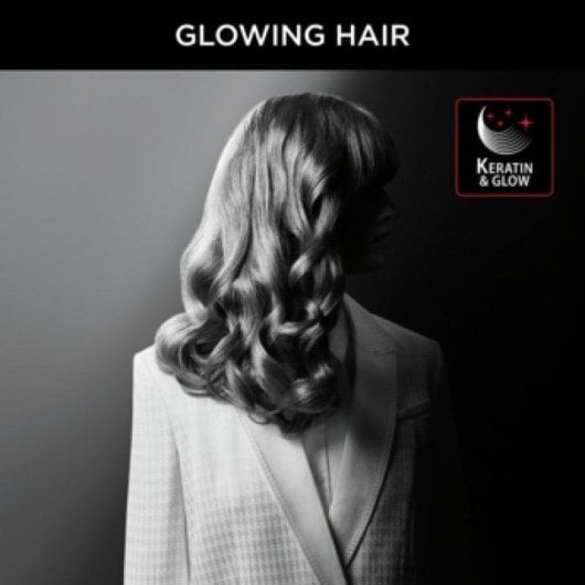 Lockenstab mit Klemme Rowenta Curler x Karl Lagerfeld Keratin und Turmalin 25mm 200°C 1 Einstellung Schwarz Rot