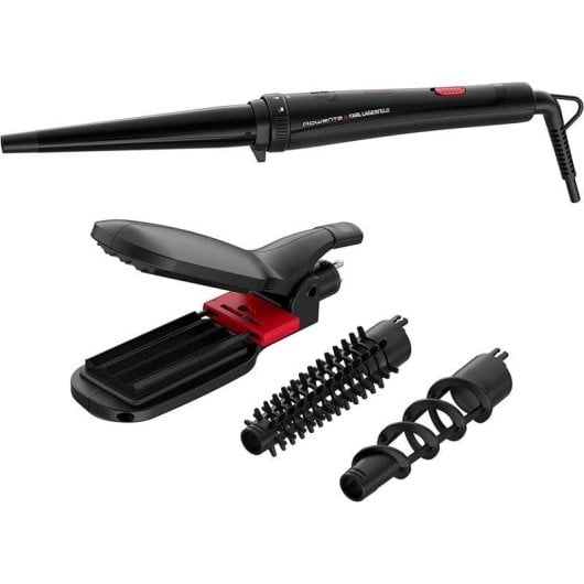 Multi-Haarstyler-Rowenta-Multistyler-Looks-Infinitos-x-Karl-Lagerfeld-48W-Keramik-9-in-1-Kaltlufttaste-Schwarz-Rosa