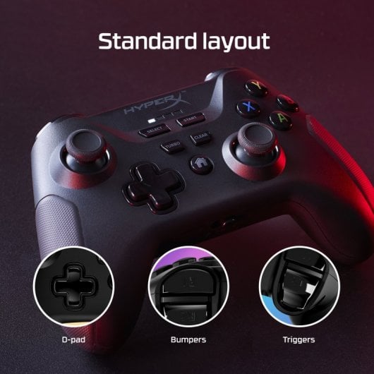 Manette de jeu sans fil HyperX Clutch noir