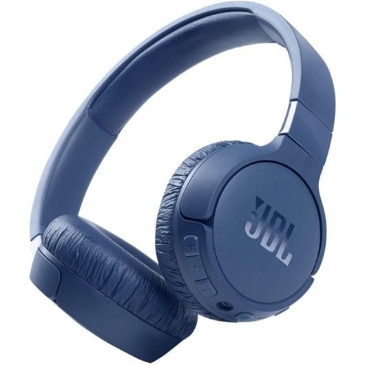 JBL Tune 660NC Auscultadores Sem Fios com Cancelamento de Ruído Ativo Azuis