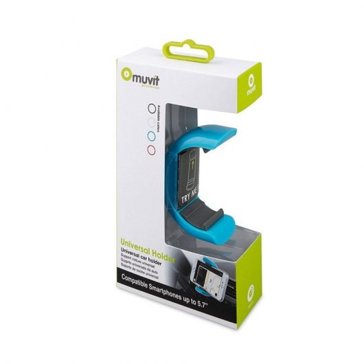 Muvit Suporte de Carro Universal para Smartphones até 5.7" Azul
