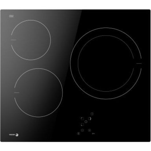 Fagor 3VFT-33AC Placa Vitrocerâmica 3 Zonas Preta