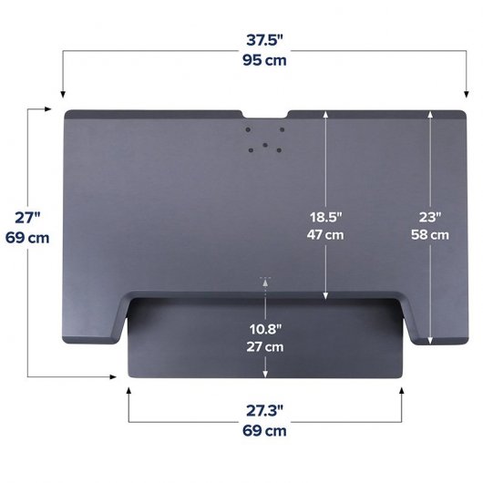 Ergotron WorkFit-TL Convertidor de Escritorio para Trabajar de Pie/Sentado Negro