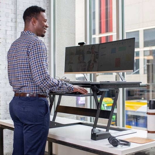 Ergotron WorkFit-TL Convertidor de Escritorio para Trabajar de Pie/Sentado Negro