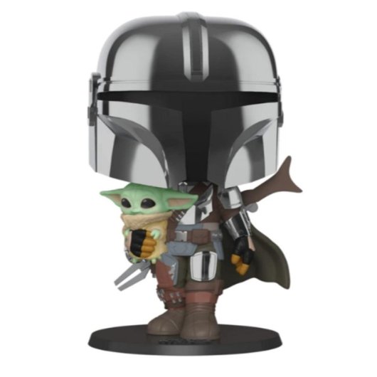 Figura coleccionable Funko Pop Mandaloriano con el Niño XL