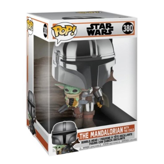 Figura coleccionable Funko Pop Mandaloriano con el Niño XL