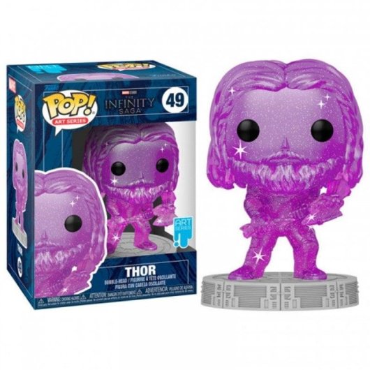 Sammelfigur Funko Pop Art Series Marvel Infinity Saga Thor Gema del Poder 9cm