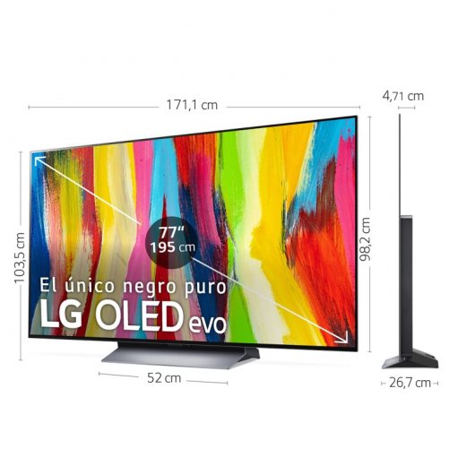 LG OLED77C24LA 77" OLED UltraHD 4K HDR10 Pro